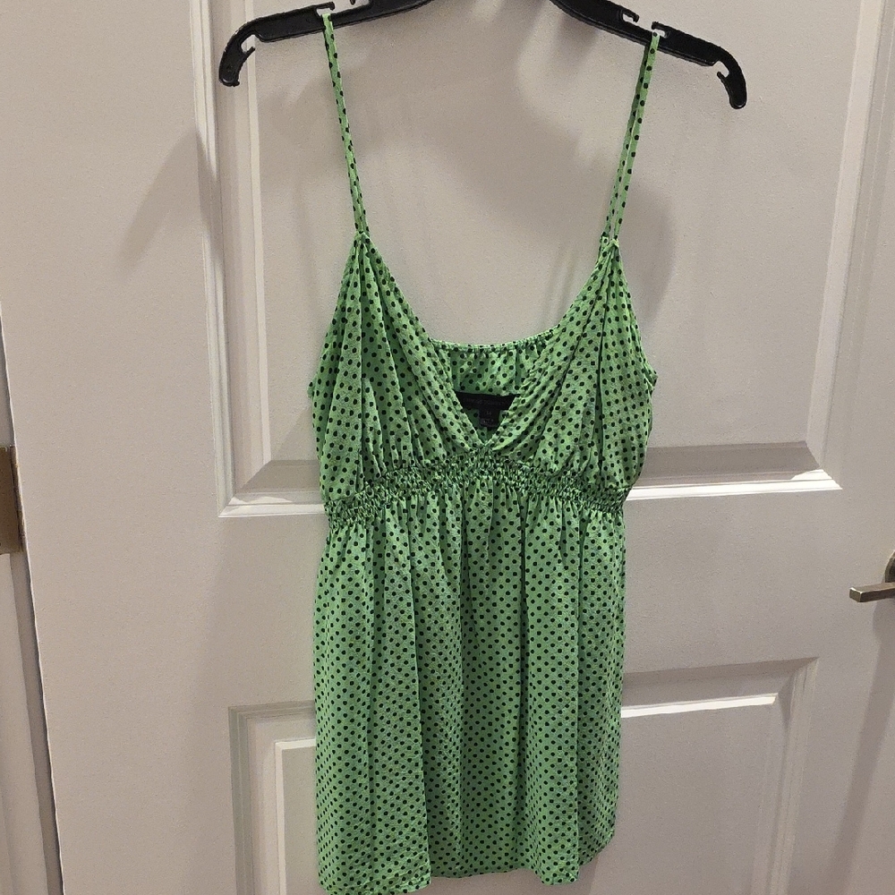 Express Green Polka Dot Camisole